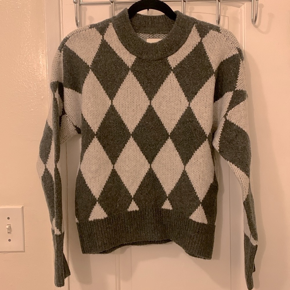 Abercrombie And Fitch Diamond Pattern Gray Size Xs - image 1